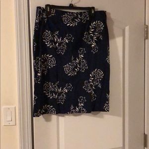Navy blue David N skirt